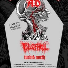 Entombed A.D. North American Tour 2017 poster