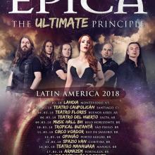 Epica Latin American Tour 2018 poster