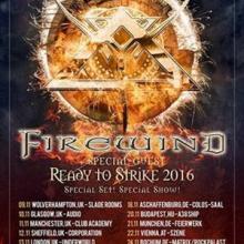 Firewind European Tour 2016 poster