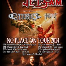 Flotsam and Jetsam No Place on Tour 2014 poster