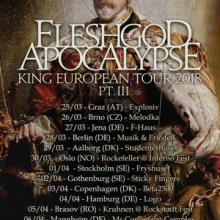 Fleshgod Apocalypse Euro Tour 2018 poster