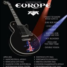 Foreigner UK Tour 2014 poster