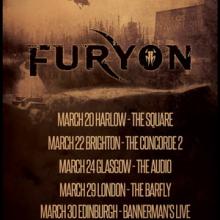 Furyon UK Tour 2015 poster