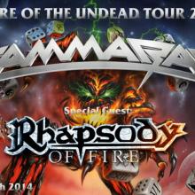 Gamma Ray Empire of the Undead tour 2014