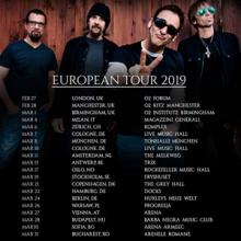 Godsmack Euro Tour 2019 poster