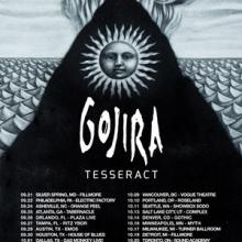 TesseracT & Gojira US Tour 2016 poster