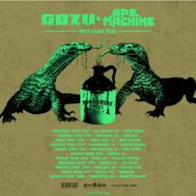 Gozu West Coast US Tour 2017 poster