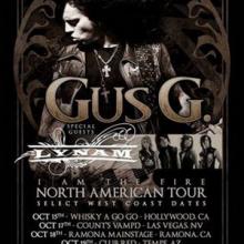 Gus G. North American tour 2014 poster
