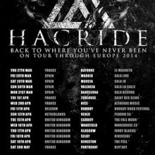 Hacride Euro Tour 2014 poster