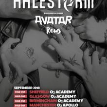 Halestorm UK Tour 2018 poster