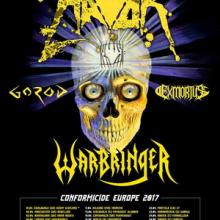 Havok Euro Tour 2017 poster