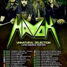 Havok South America Headlining Tour 2014 poster