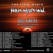 Heaven Shall Burn Euro Tour 2017 poster