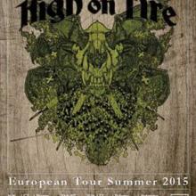 High On Fire Euro tour 2015 poster