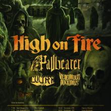 High On Fire North American Tour 2015 poster