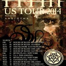 HIM & Anathema US tour poster 2014