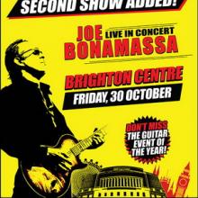 Joe Bonamassa Brighton Centre show 2015 poster