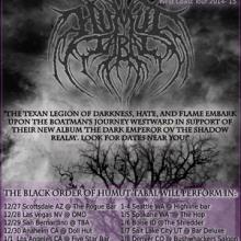 Humut Tabal West Coast Tour poster