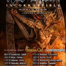 Iced Earth Euro Tour 2018 poster