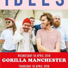 Idles London and Manchester live shows 2018 poster
