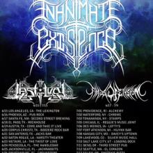 Inanimate Existence US Tour 2018 poster