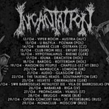Incantation European Tour 2016 poster