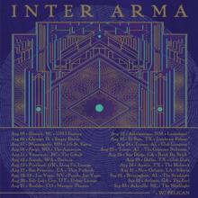 Inter Arma North American Tour 2017 poster