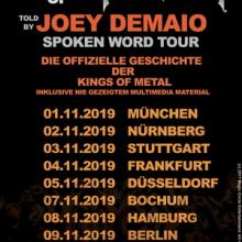 Manowar’s Joey DeMaio Spoken Word Tour 2019 poster