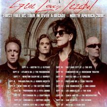 Gene Loves Jezebel US Tour 2018 poster