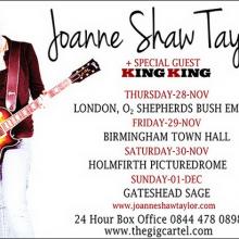 Joanne Shaw Taylor UK Tour 2013 poster