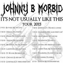 Johnny B. Morbid US tour 2015 poster