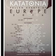 Katatonia Euro Tour 2016 poster