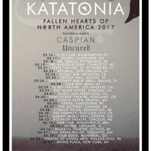 Katatonia North American Tour 2017 poster