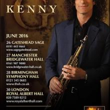 Kenny G UK Tour 2016 poster