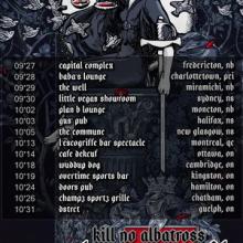 Kill No Albatross Canada Tour 2018 poster