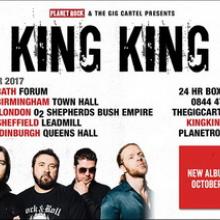 King King October 2017 UK Tour poster