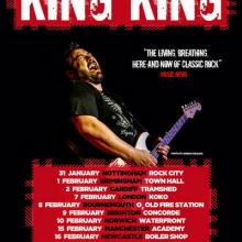 King King UK Tour 2019 poster