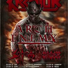 Kreator 2014 European Tour poster