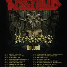 Kreator Euro Tour 2018 poster