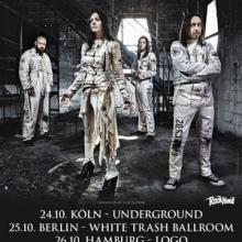 Lacuna Coil Euro Tour 2016 poster