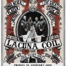 Lacuna Coil London Live Show 2018 poster