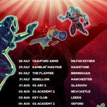 Lionize UK Tour 2017 poster