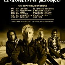 Madina Lake UK Tour 2017 poster