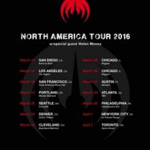 Magma North American Spring Tour 2016 poster