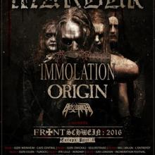 Marduk Origin European Tour 2016 poster