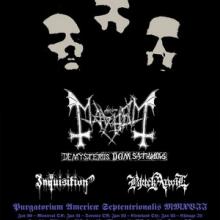 Mayhem North American Tour 2017 poster