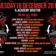 Metal All Stars UK live show 2014 poster