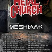 Metal Church Euro Tour 2017 poster