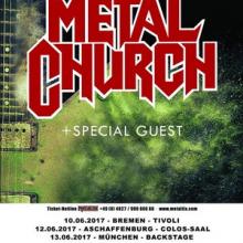 Metal Church German Tour 2017 poster