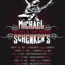 Michael Schenker December 2014 UK Tour poster